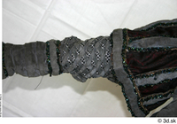  Photos Medieval Woman in grey dress 1 Decorated cloth arm grey dress historical Clothing 0002.jpg